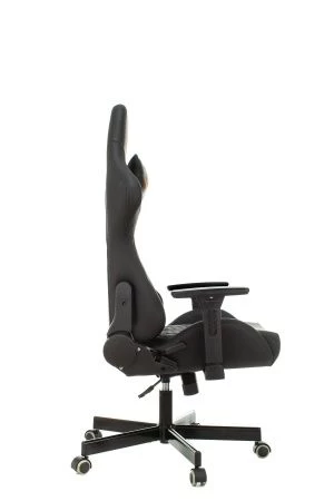 Кресло игровое Knight ARMOR черный ромбик эко.кожа с подголов. крестов. металл