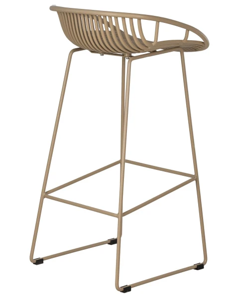 Стул барный DOBRIN FRANK, бежевый для кафе, ресторанов и кухни