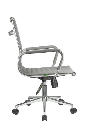 Кресло 6002-2 S (Экокожа Серый)