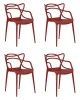 Набор 4 шт Стул обеденный DOBRIN MASTERS, кирпичный (R-05)