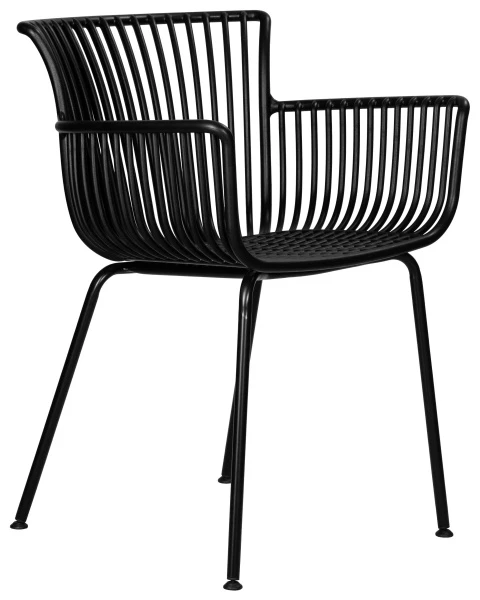 Купить Набор 4 шт Стул обеденный DOBRIN ROSS, черный (B-03) без подушки по низкой цене