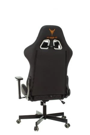 Кресла для геймеров - Кресло игровое Knight ARMOR черный ромбик эко.кожа с подголов. крестов. металл
