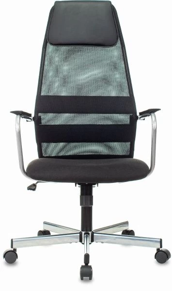Кресло Бюрократ KB-5M черный TW-01 3C11 сетка/ткань с подголов. крестов. металл хром | Купить в КупиКресла.ру
