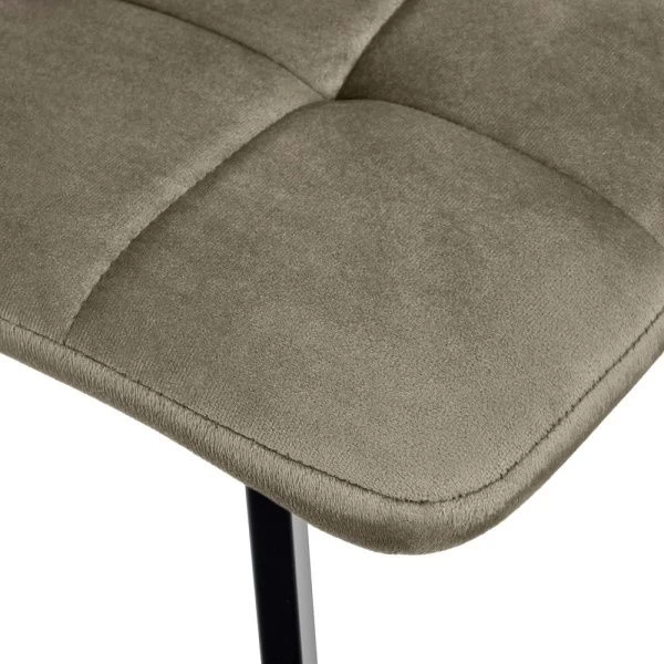 Купить Стул Easy тёмно-коричневый с чёрными ножками по низкой цене