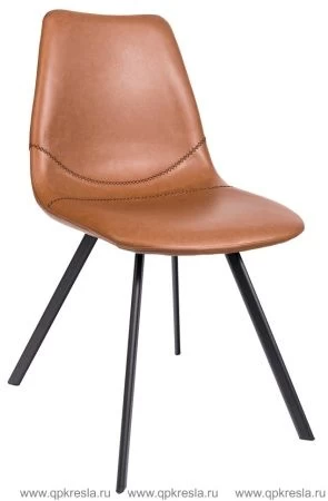 Стул Саксон экокожа коричневый