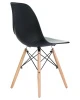 Купить Стул обеденный DOBRIN DSW, ножки светлый бук, цвет чёрный (B-03) по низкой цене