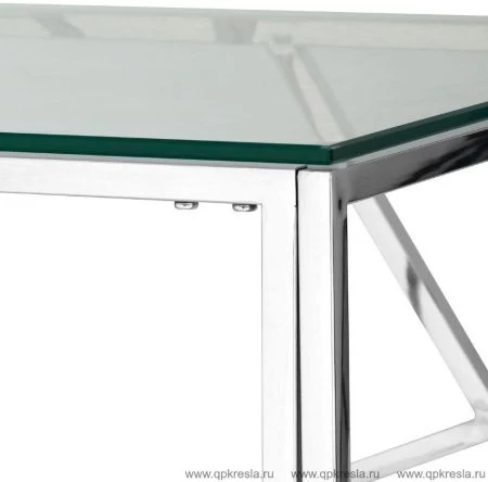 Журнальный столик АРТ ДЕКО 55 Серебро