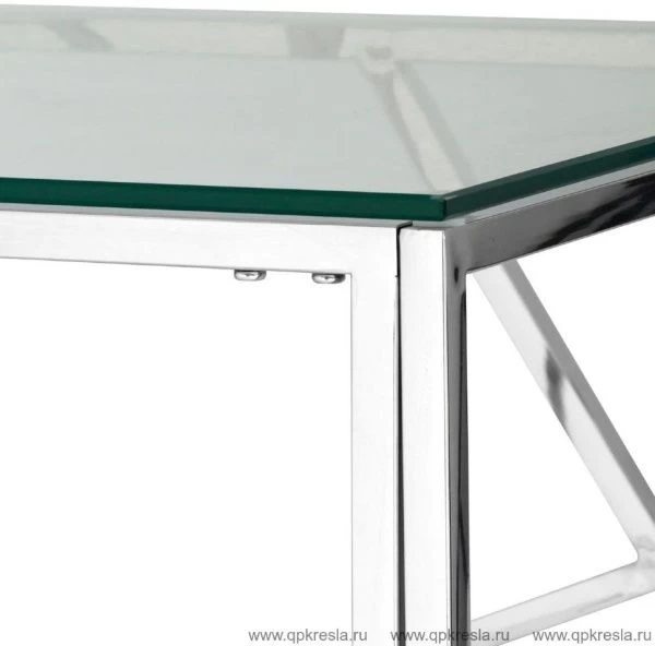 Журнальный столик АРТ ДЕКО 55 Серебро