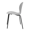 Купить Стул Wave серый с черными ножками по низкой цене