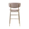 Купить Стул полубарный Elle латте с золотыми ножками по выгодной цене для кафе, ресторанов и кухни