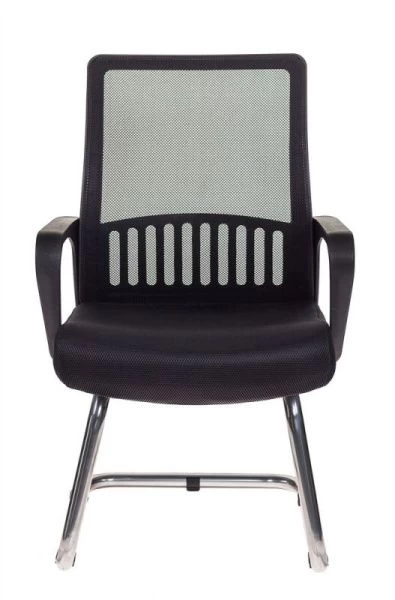 Кресло Бюрократ MC-209 черный TW-01 TW-11 сетка/ткань полозья металл хром | Купить в КупиКресла.ру