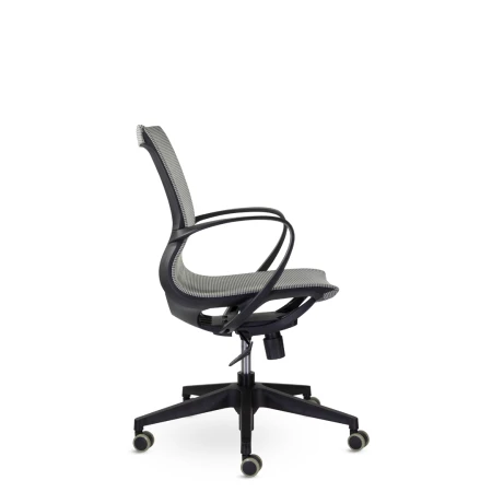 Офисные кресла - Кресло М-805 Йота/Yota black PL TC-02 (серый)