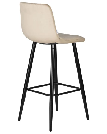 Купить Набор 2 шт Стул барный DOBRIN NICOLE, черные матовые ножки, мокко велюр (108-104) в интернет-магазине КупиКресла.ру