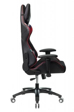 Кресла для геймеров - Кресло игровое Zombie VIKING 4 AERO белый/синий/красный искусст.кожа/ткань с подголов. крестовина пластик