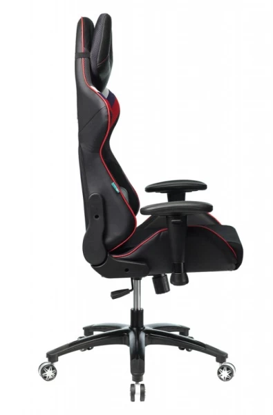 Кресло игровое Zombie VIKING 4 AERO белый/синий/красный искусст.кожа/ткань с подголов. крестовина пластик | Купить в КупиКресла.ру