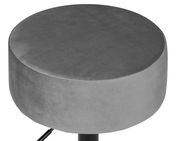 Купить Пуф DOBRIN DANNY BLACK, серый велюр (MJ9-75) по низкой цене