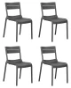 Набор 4 шт Стул обеденный DOBRIN TIM, темно-серый (GR-04)
