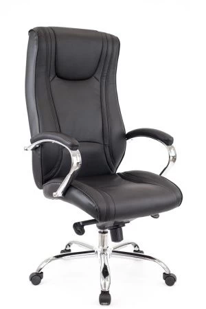 Кресло Everprof King M кожа черный