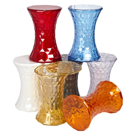 Купить Стул-пуф Stone прозрачный янтарный в интернет-магазине КупиКресла.ру