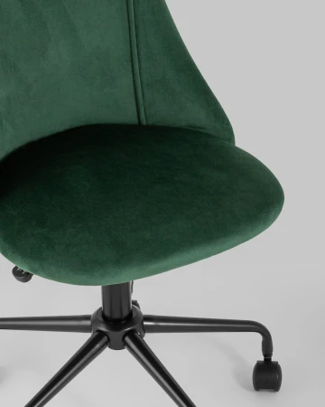 Офисные кресла - Кресло компьютерное Сиана велюр зеленый