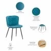 Купить Стул Darcy бирюзовый по низкой цене