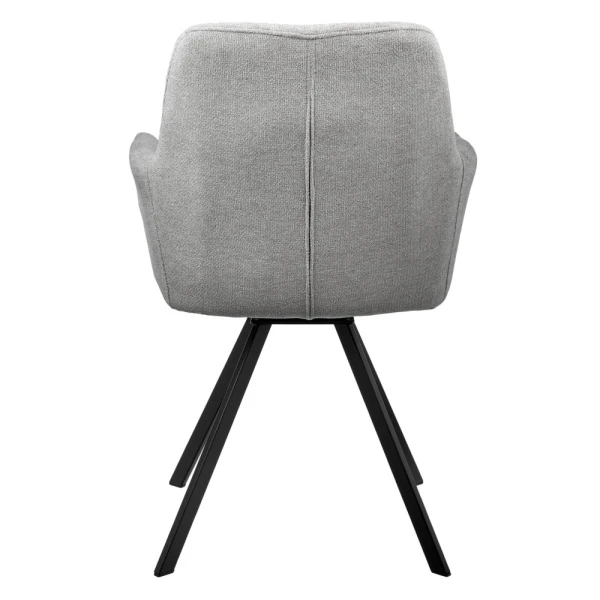 Купить Стул Grant серый шенил на поворотном механизме по низкой цене