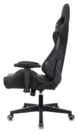 Кресла для геймеров - Кресло игровое Zombie Formula черный/карбон эко.кожа крестов. пластик черный