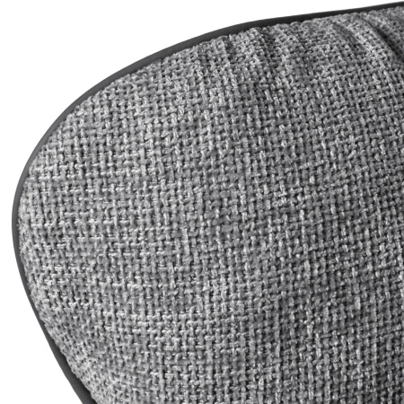 Купить Комплект кресло HUG тёмно-серый, экокожа, шенилл с оттоманкой тёмно-серый, экокожа по низкой цене