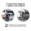 Купить Стол многофункциональный Shuttle 80х58х80-130см, темное дерево, чёрный по низкой цене