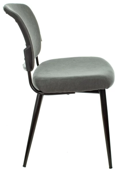 Купить Стул для кухни Бюрократ KF-8 серый Alfa 44 металл черный на ножках (KF-8/FABRIC/GREY) по низкой цене