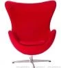 Кресло Arne Jacobsen Style Egg Chair красная шерсть