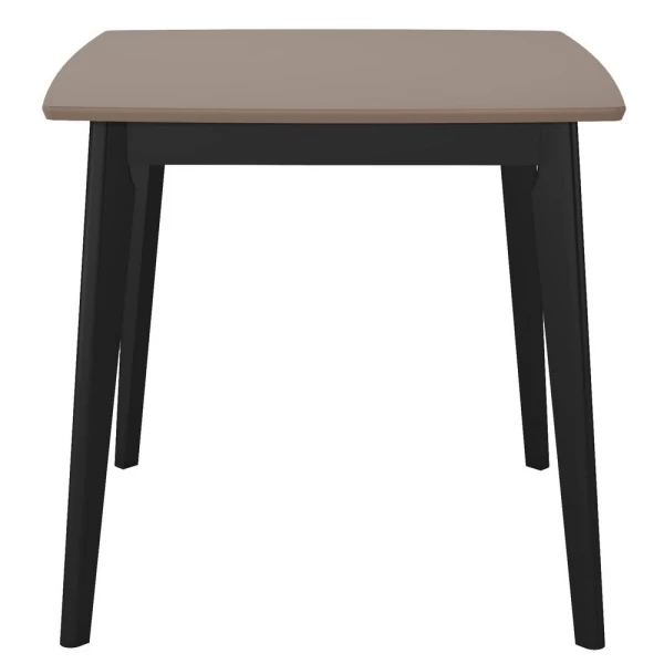 Купить Стол Marcel 80x80х76см, Кофе, чёрный по низкой цене