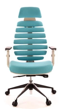 Кресло Everprof Ergo Grey ткань бирюзовый