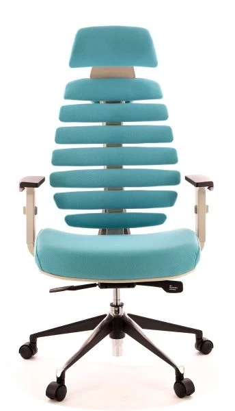 Кресло Everprof Ergo Grey ткань бирюзовый