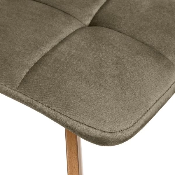 Купить Стул Easy тёмно-коричневый с ножками под дерево по низкой цене