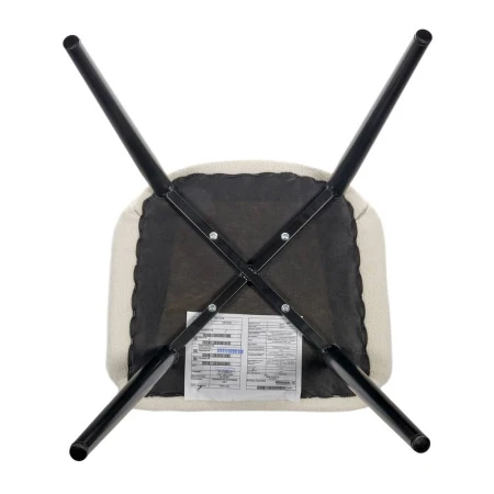 Купить Стул Bruno белый, искусственный мех по низкой цене