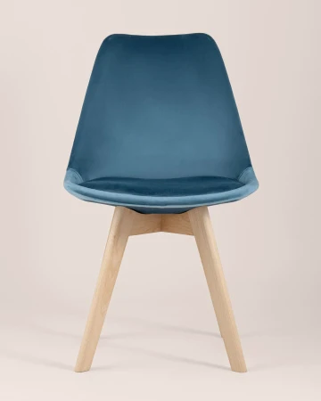 Купить Стул FRANKFURT велюр синий по низкой цене