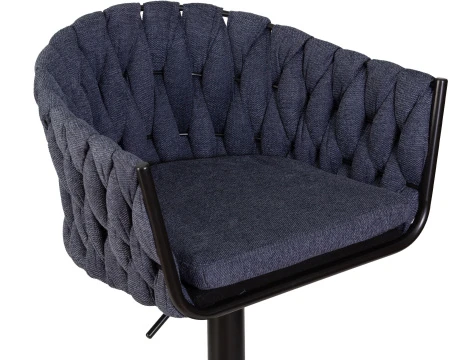 Купить Стул барный DOBRIN LEON, синяя ткань (LAR-275-29) по выгодной цене для кафе, ресторанов и кухни