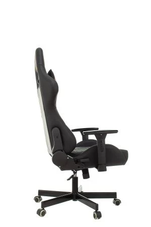 Кресла для геймеров - Кресло игровое Knight ARMOR черный ромбик эко.кожа с подголов. крестов. металл