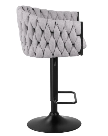 Купить Набор 2 шт Стул барный DOBRIN LEON, серая ткань (LAR 275-17) в интернет-магазине КупиКресла.ру