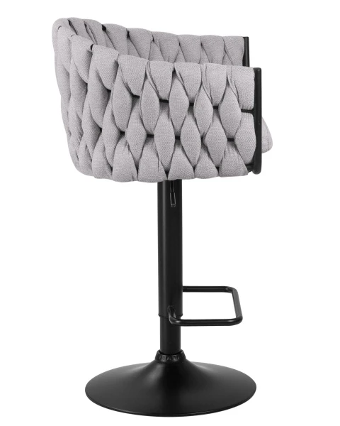Купить Набор 2 шт Стул барный DOBRIN LEON, серая ткань (LAR 275-17) по низкой цене