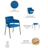Купить Стул Napoli синий с черными ножками в интернет-магазине КупиКресла.ру