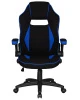 Кресла для геймеров - Кресло игровое DOBRIN RICK, черно-синяя ткань