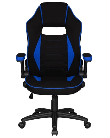 Кресла для геймеров - Кресло игровое DOBRIN RICK, черно-синяя ткань