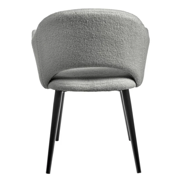 Купить Стул Bruno светло-серый, искусственный мех по низкой цене