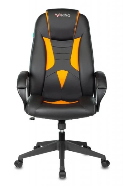 Кресло игровое Zombie VIKING-8N черный/оранжевый искусственная кожа крестовина пластик | Купить в КупиКресла.ру