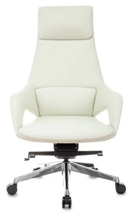 Кресла руководителя - Кресло руководителя Бюрократ _DAO-2 бежевый кожа с подголов. крестовина алюминий