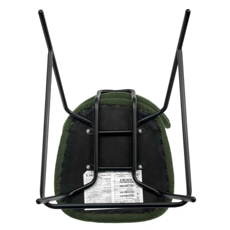 Купить Стул полубарный Ant букле зеленый по выгодной цене для кафе, ресторанов и кухни