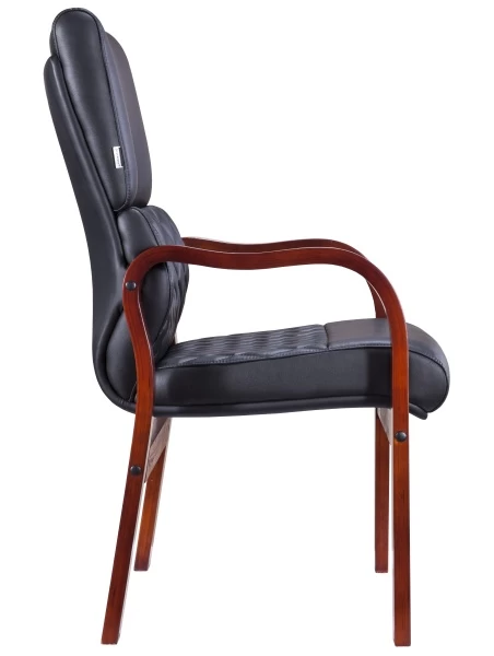 Кресло Everprof President Wood CF Экокожа Черный