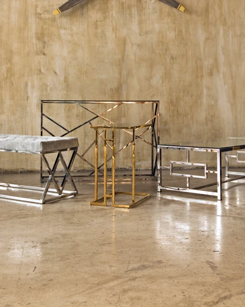 Купить Банкетка ИНСИГНИЯ велюр серый сталь серебро по низкой цене